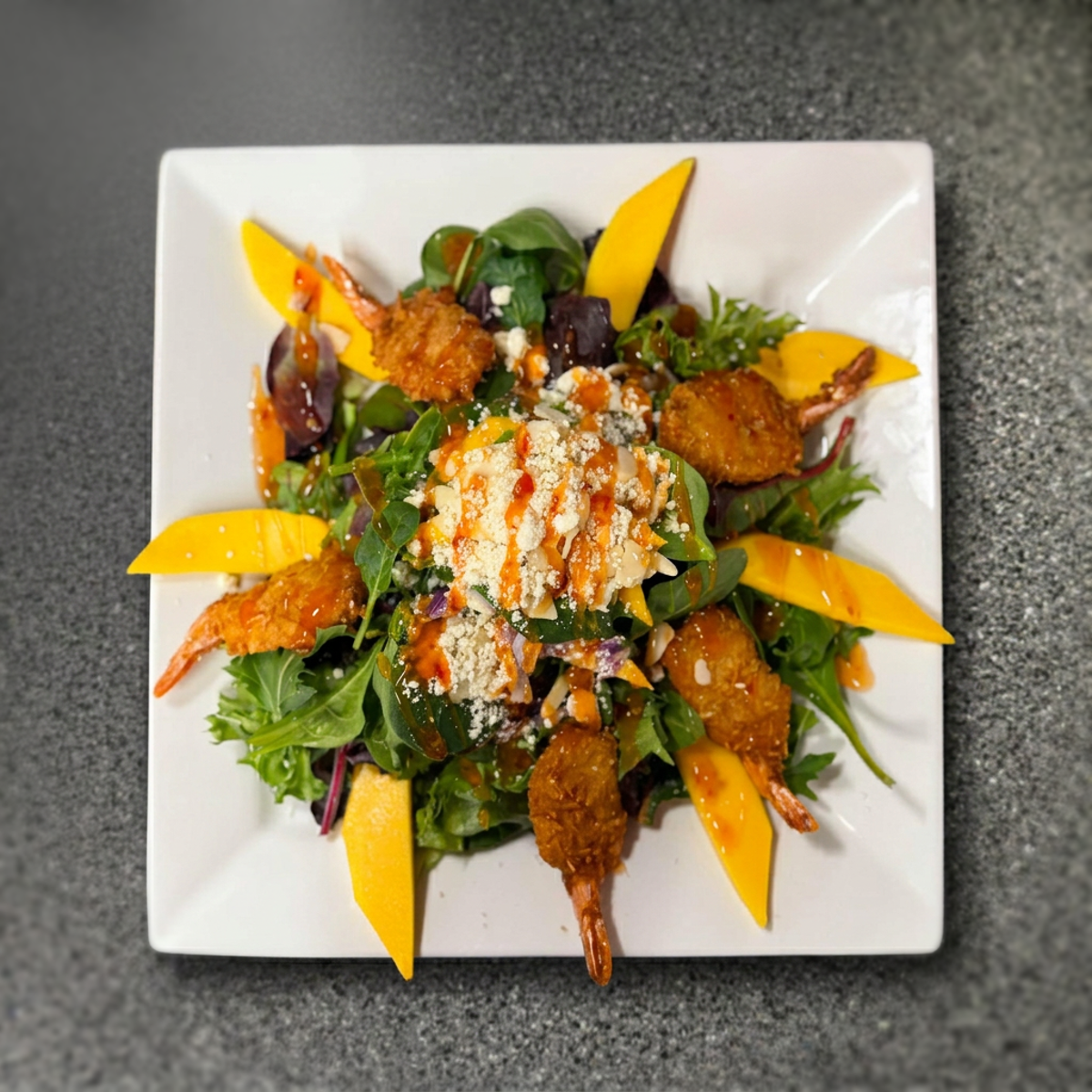 Coconut Shrimp Mango Salad