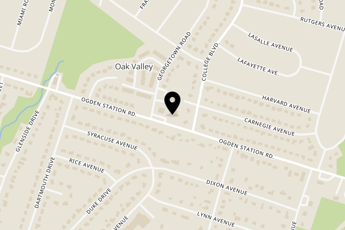 Map showing the location of Amigos Mucho Loco Mexican Grill on 235 Ogden Sta Rd in Wenonah